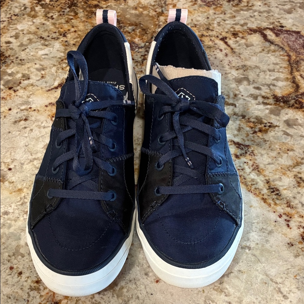Sperry Navy and Pink Sneakers